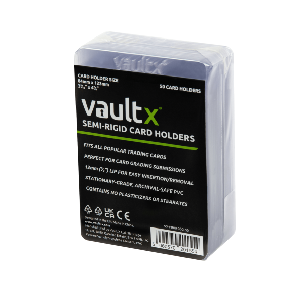 Vault X - Semi-Rigid Card Holders (50 Pack)