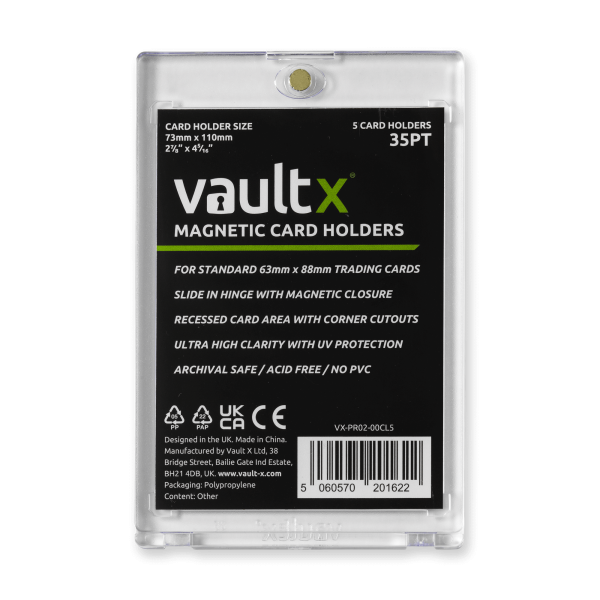 Vault X - Magnetic Card Holders 35pt (5 Pack)