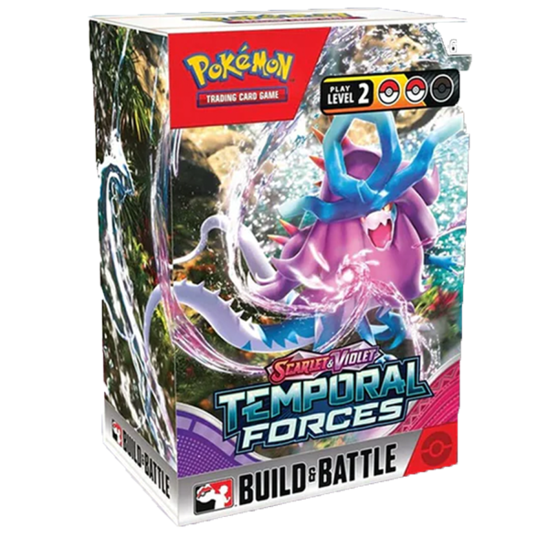 Pokemon Scarlet and Violet 5 Temporal Forces Build And Battle Box